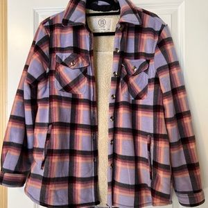 Women’s fleece lined shacket